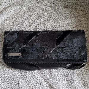 HTF L.A.M.B. LEATHER HOUNDSTOOTH CLUTCH/CROSSBODY